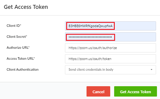 zoom api get access token