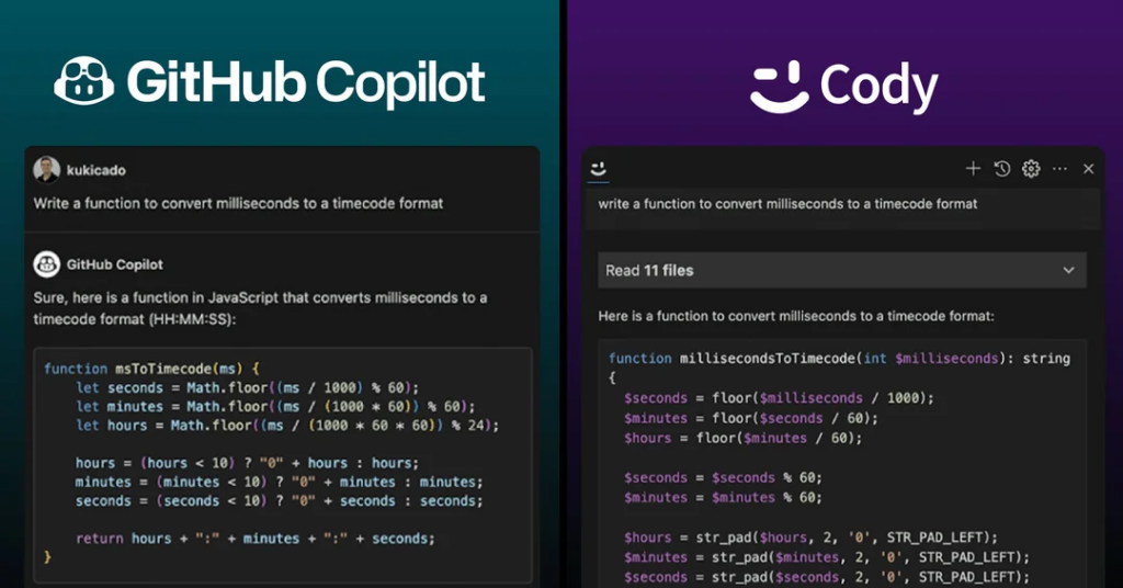 Copilot vs Cody