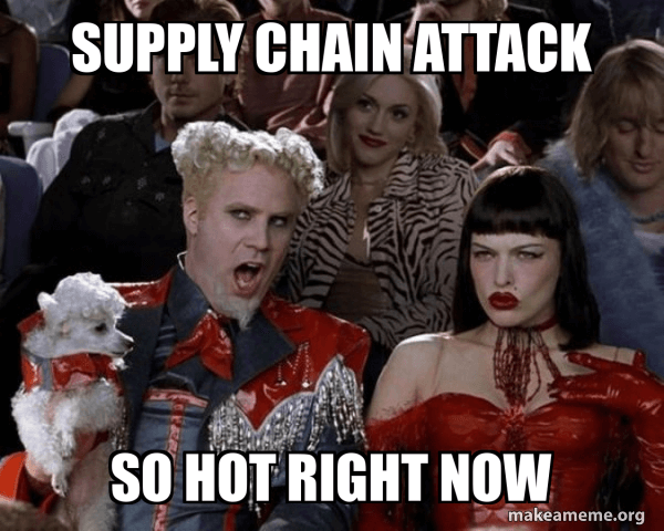 supply chain attack meme